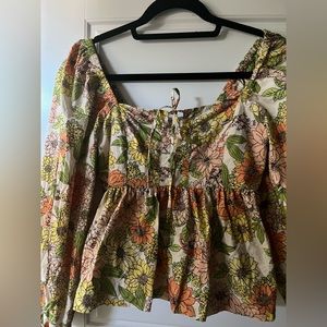 JCrew Floral Blouse